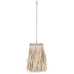 Recycled Handmade Feather Hanging Lamp