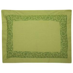 Olive Printed Cotton Pillow Cover