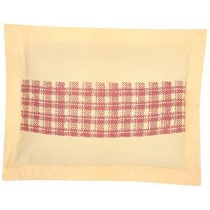 Yellow Printed Cotton Pillow Cover