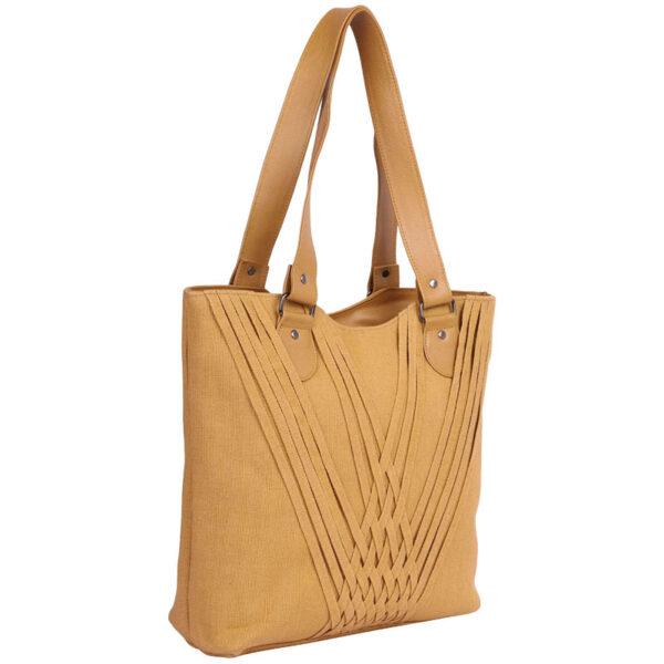 Khaki Jute Cotton Bag