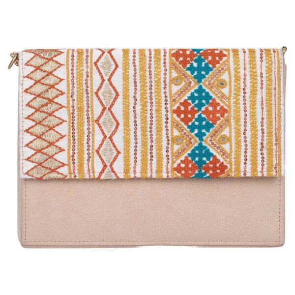 Beige Embroidered Chosa Purse - Image 2