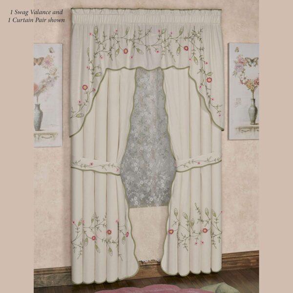'NOORJAHAN' Posy Floral Oversized Quilted Bedspread Bedding - Image 8