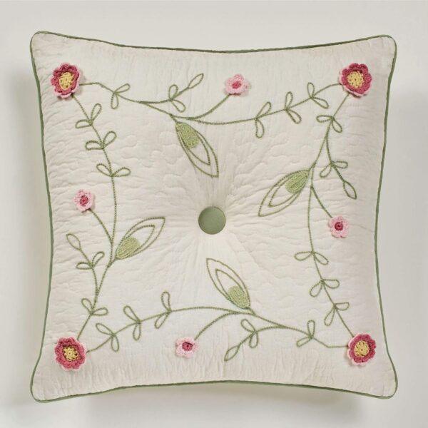 'NOORJAHAN' Posy Floral Oversized Quilted Bedspread Bedding - Image 5