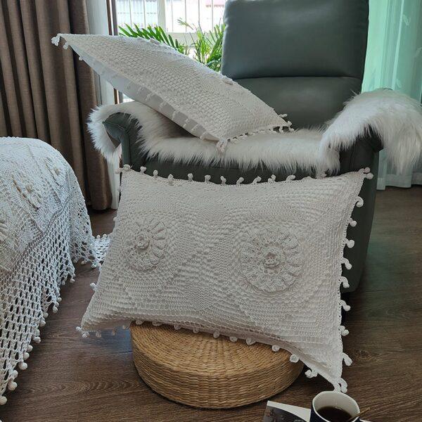 'AMARA' Vintage Hand Crochet Bedspread - Image 7